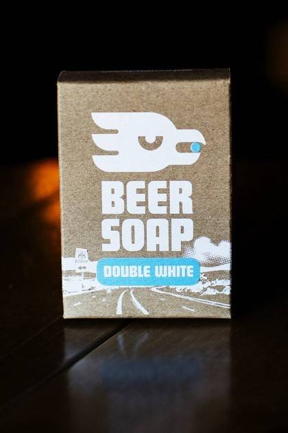 Double White Beer Soap - front view